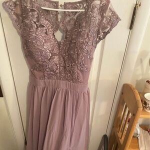 Mauve Formal Dress, Size Medium